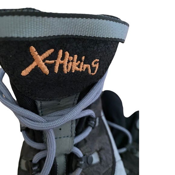 SALOMON X-Hiking Contagrip Clima-Dry Black & Gray High Top Boots-9 Women’s 10.5 - Picture 8 of 10